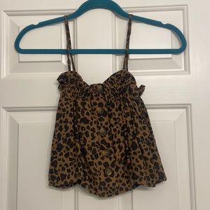 American Eagle Size XS Cheetah Print Tank